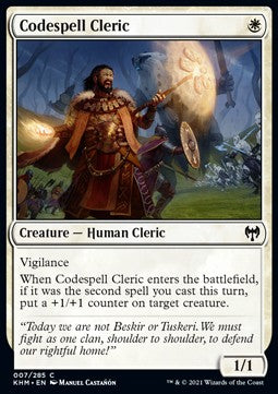 Kodexzauber-Kleriker KHM-7 Common Excellent Deutsch Foil