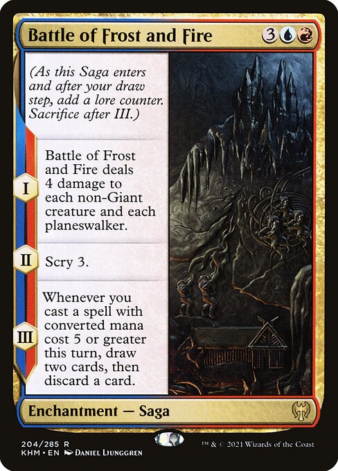 Battle of Frost and Fire KHM-204 Rare Near Mint Englisch