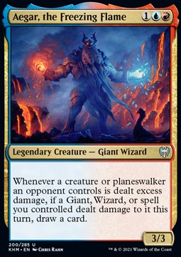 Aegar, the Freezing Flame KHM-200 Uncommon Excellent Englisch Foil