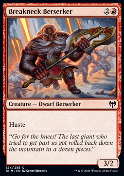 Genickbruch-Berserker KHM-124 Common Near Mint Englisch Foil