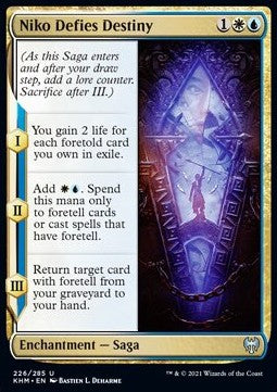 Niko trotzt dem Schicksal KHM-226 Uncommon Good Englisch Foil