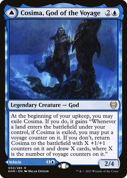 Cosima, God of the Voyage // The Omenkeel KHM-50 Rare Excellent Englisch Foil