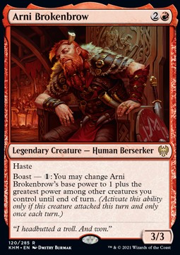 Arni Hornbraue KHM-120 Rare Near Mint Deutsch Foil