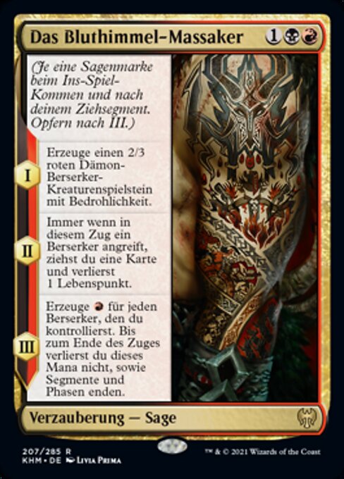 Das Bluthimmel-Massaker KHM-207 Rare Excellent Deutsch