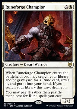 Runenschmied-Champion KHM-26 Rare Near Mint Deutsch