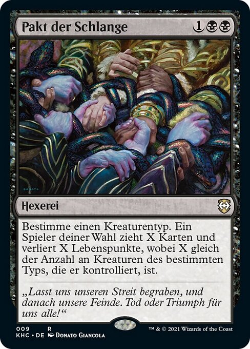 Pakt der Schlange KHC-9 Rare Excellent Deutsch