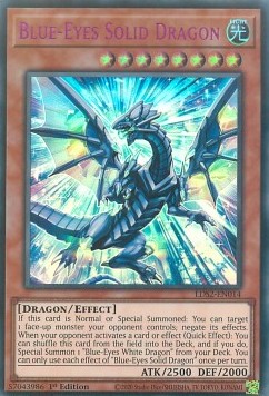 Blue-Eyes Solid Dragon LDS2-014 Ultra Rare Excellent Englisch 1. Auflage
