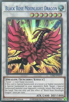 Schwarzer Rosen-Mondlichtdrache (V.2) LDS2-112 Ultra Rare Near Mint Deutsch 1. Auflage