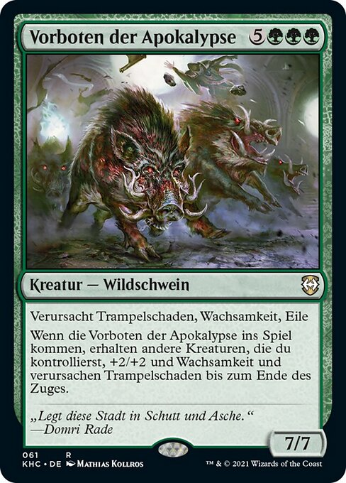 Vorboten der Apokalypse KHC-61 Rare Excellent Deutsch