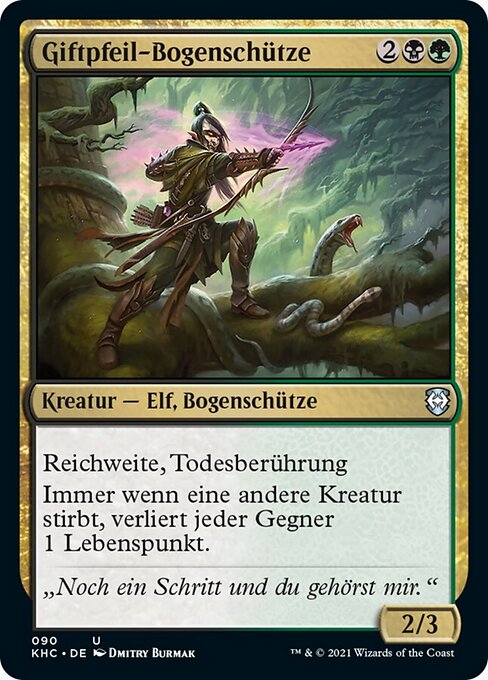 Giftpfeil-Bogenschütze KHC-90 Uncommon Near Mint Deutsch