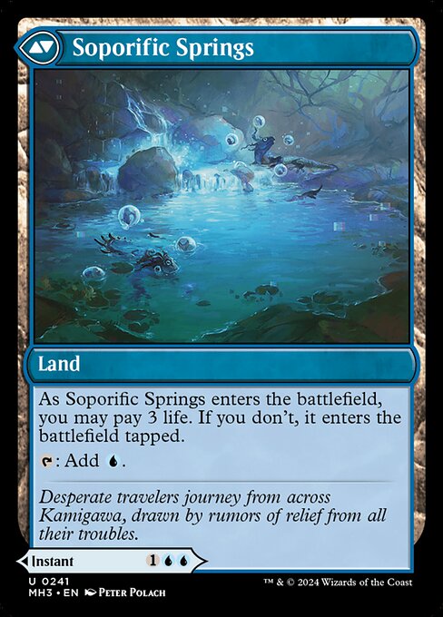 Sink into Stupor // Soporific Springs - Back Face