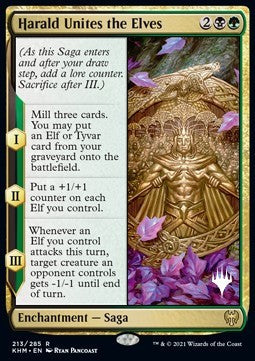 Harald Unites the Elves PKHM-213 Rare Excellent Englisch Foil