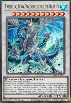 Trishula, Nulldrache der Eisbarriere SDFC-DE041 Ultra Rare Good Deutsch 1. Auflage