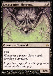 Desecration Elemental 5DN-45 Rare Light Played Englisch