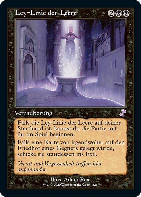 Ley-Linie der Leere XTSR-326 Time Shifted Excellent Deutsch Foil