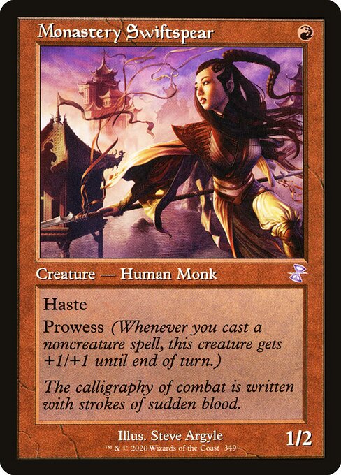 Monastery Swiftspear XTSR-349 Time Shifted Near Mint Englisch Foil