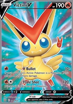 Victini V BST-144 Ultra Rare Light Played Deutsch