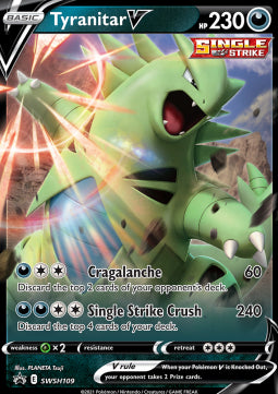Tyranitar V SWSH-109 Promo Excellent Englisch