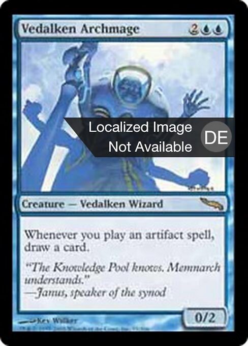Vedalken-Erzmagier MRD-55 Rare Played Deutsch