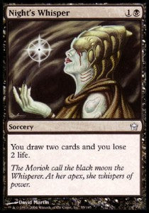 Nachtgeflüster 5DN-55 Uncommon Light Played Deutsch