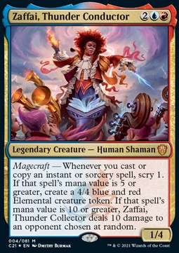 Zaffai, Thunder Conductor C21-4 Mythic Near Mint Englisch Foil