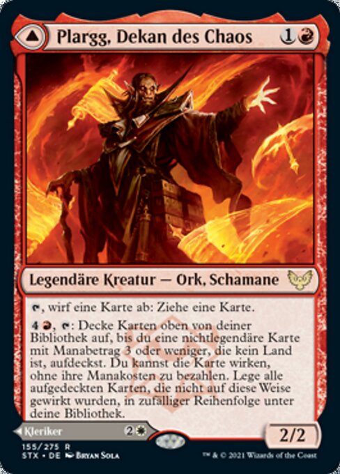 Plargg, Dekan des Chaos // Augusta, Dekanin der Ordnung STX-155 Rare Excellent Deutsch