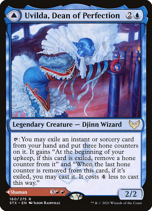 Uvilda, Dean of Perfection // Nassari, Dean of Expression STX-160 Rare Excellent Englisch Foil
