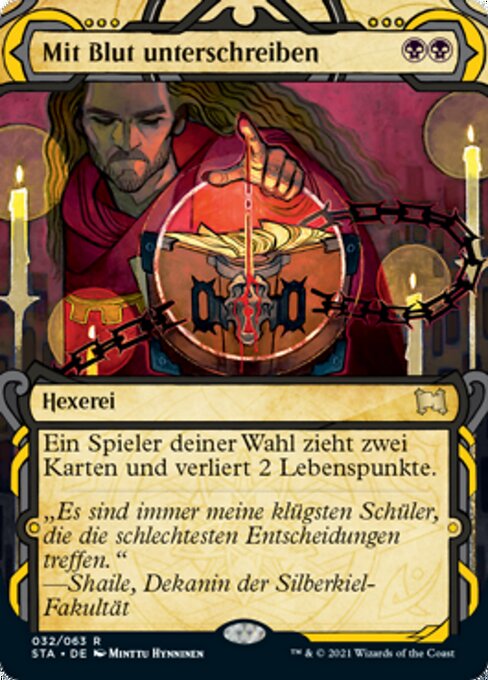 Mit Blut unterschreiben (V.1) STA-32 Rare Excellent Deutsch