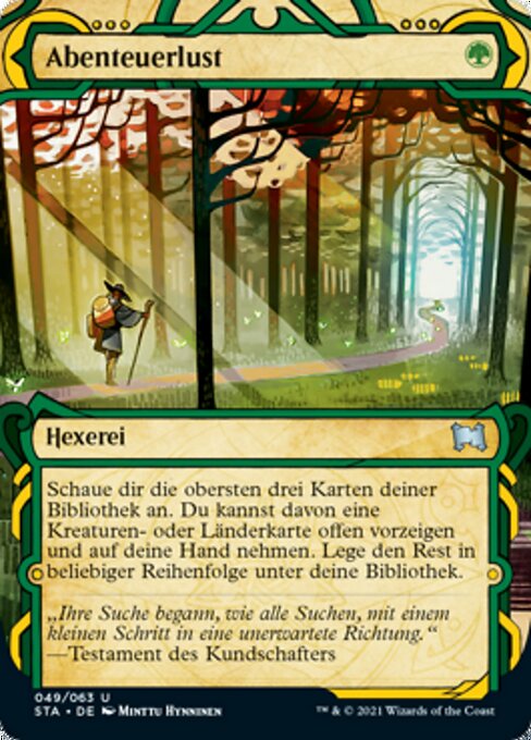 Abenteuerlust (V.1) STA-49 Uncommon Near Mint Deutsch Foil