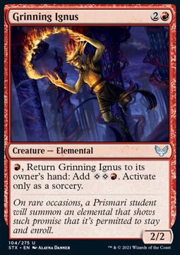 Grinsender Ignäus STX-104 Uncommon Excellent Englisch Foil