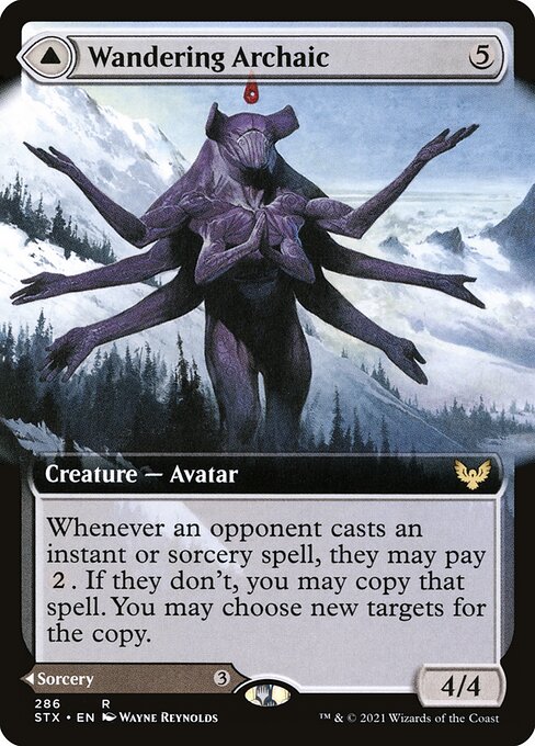 Wandering Archaic // Explore the Vastlands XSTX-286 Rare Near Mint Englisch Foil