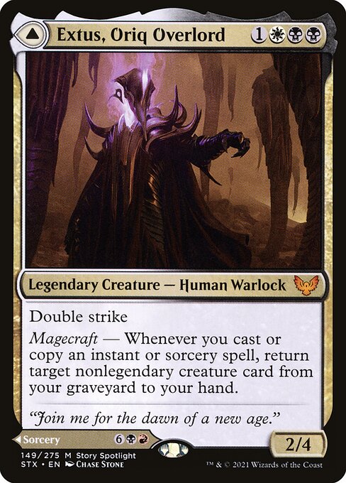 Extus, Oriq Overlord // Awaken the Blood Avatar STX-149 Mythic Near Mint Englisch