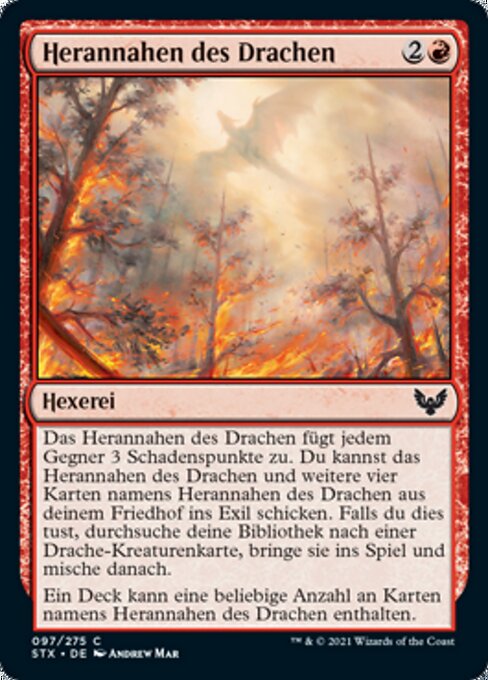 Herannahen des Drachen STX-97 Common Near Mint Deutsch Foil