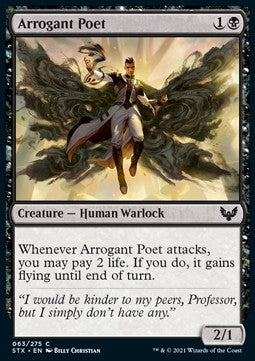 Arroganter Poet STX-63 Common Excellent Englisch Foil