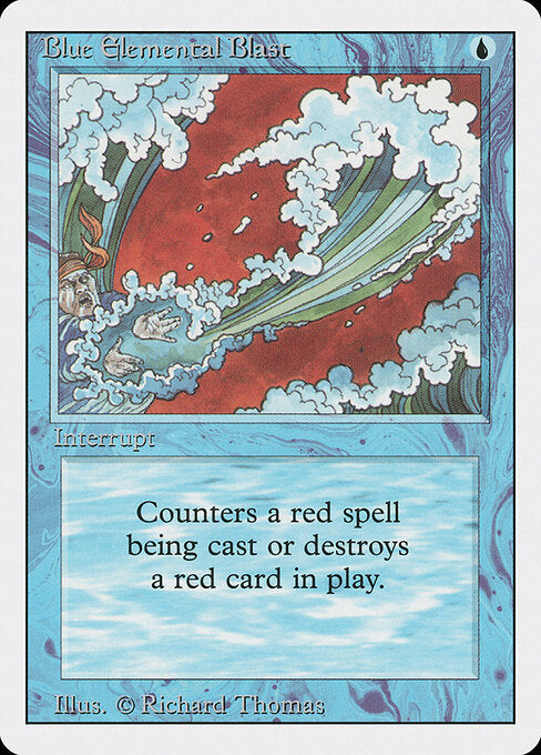 Blue Elemental Blast 3ED- Common Near Mint Englisch