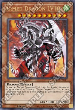 Bewaffneter Drache LV10 GFTP-075 Ultra Rare Excellent Deutsch 1. Auflage