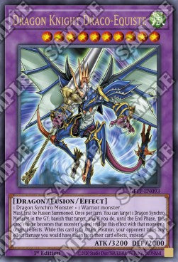 Draco-Equitaner, Drachenritter GFTP-DE093 Ultra Rare Excellent Deutsch 1. Auflage