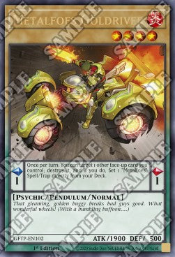 Metallfose-Goldfahrer GFTP-102 Ultra Rare Near Mint Deutsch 1. Auflage