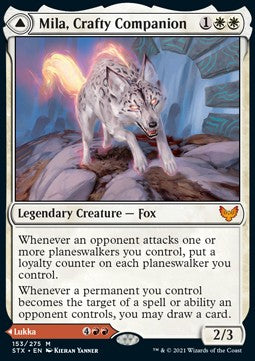Mila, Crafty Companion // Lukka, Wayward Bonder STX-153 Mythic Near Mint Englisch Foil