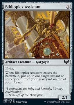 Biblioplex-Assistent STX-251 Common Near Mint Englisch Foil