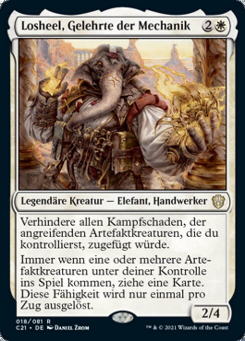 Losheel, Gelehrte der Mechanik C21-18 Rare Excellent Deutsch