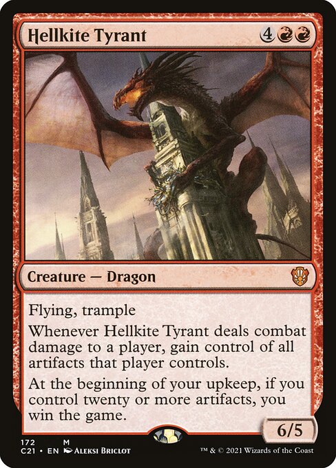 Hellkite Tyrant C21-172 Mythic Near Mint Englisch