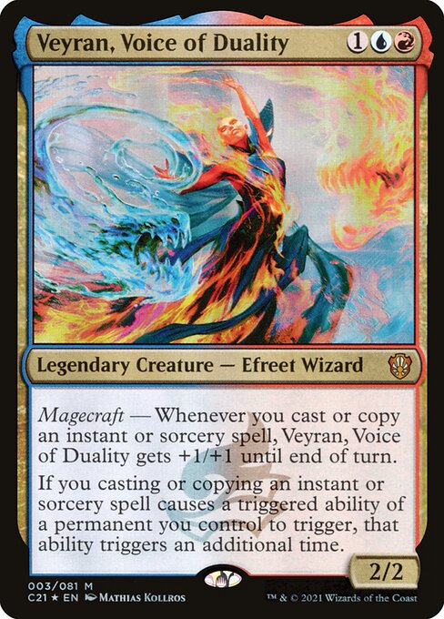 Veyran, Voice of Duality C21-3 Mythic Near Mint Englisch Foil