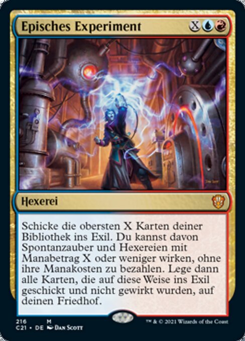 Episches Experiment C21-216 Mythic Near Mint Deutsch