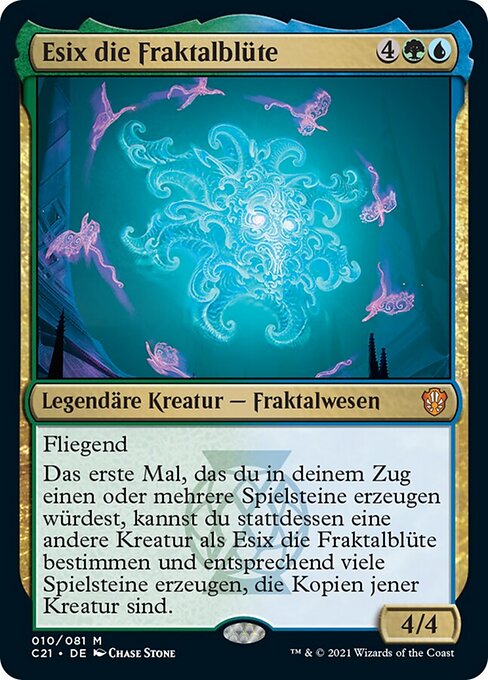 Esix die Fraktalblüte C21-10 Mythic Excellent Deutsch Foil