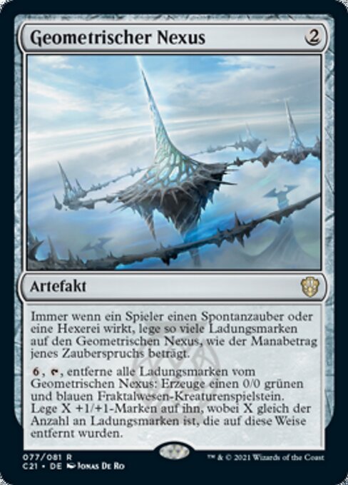 Geometrischer Nexus C21-77 Rare Excellent Deutsch