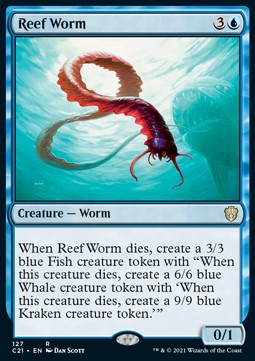 Reef Worm C21-127 Rare Near Mint Englisch