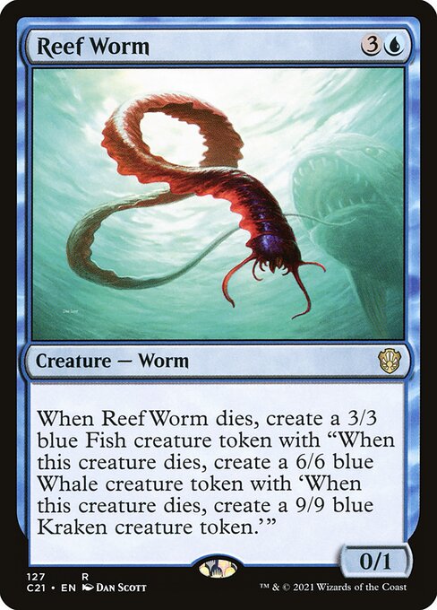 Reef Worm C21-127 Rare Near Mint Englisch