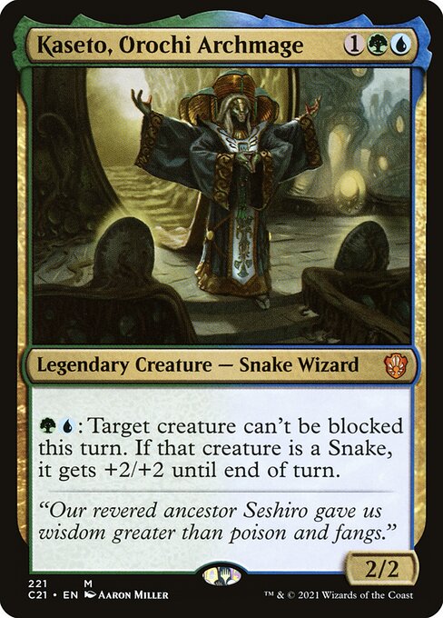 Kaseto, Orochi Archmage C21-221 Mythic Near Mint Englisch
