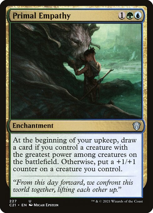 Primal Empathy C21-227 Uncommon Near Mint Englisch